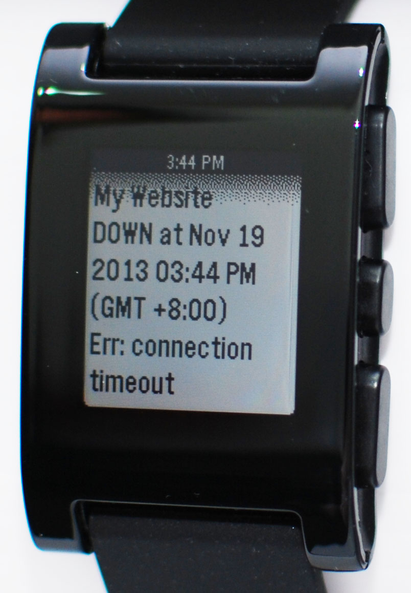 Pushover notifica su Pebble smart watch